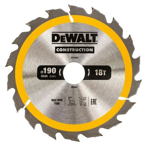 DT1943-QZ Dewalt Sirkelsagklinge 3089681