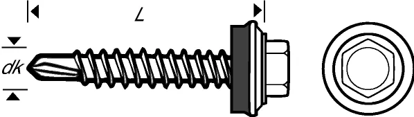 Farmerskrue BS lysgrå 4,8x20mm v:6584256