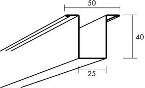 HATTEPROFIL 0357 L=2700 ECOPHON v:1581633 HATTEPROFIL 0357 L=2700 ECOPHON v:1581633