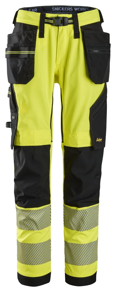 Arbeidsbukse stretch gul/sort str 44 v:9002318