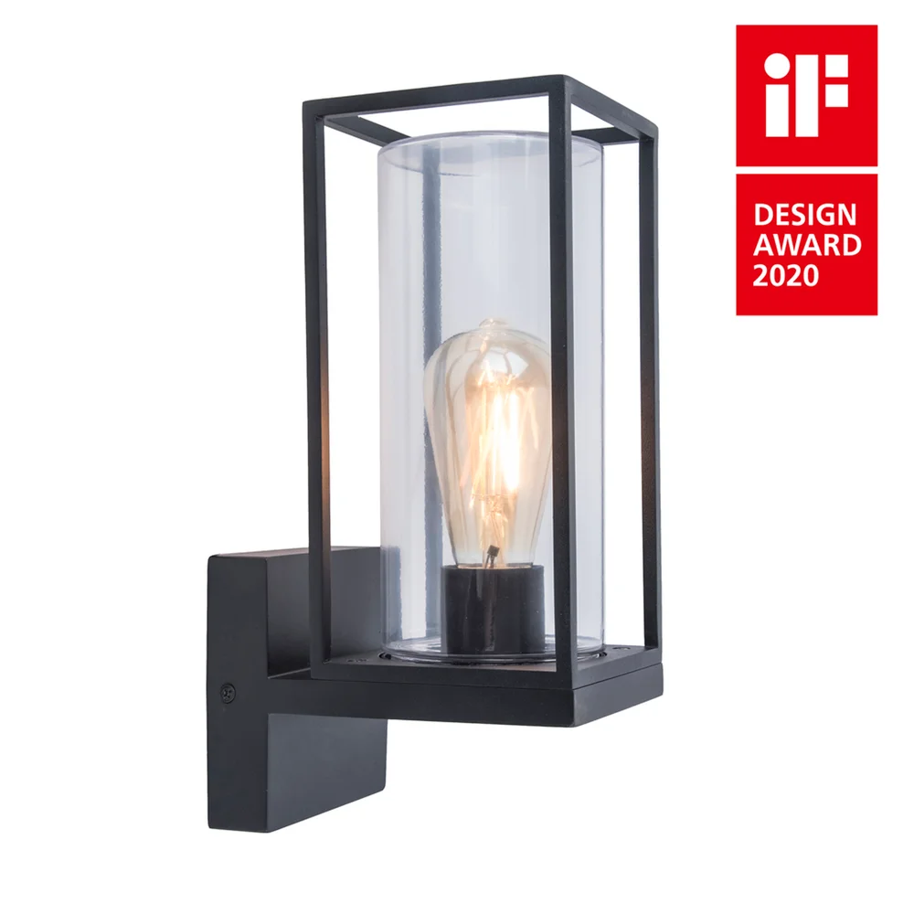 LUTEC TRADITION FLAIR VEGGLAMPE UP MATT SORT v:1016409 LUTEC TRADITION FLAIR VEGGLAMPE UP MATT SORT v:1016409