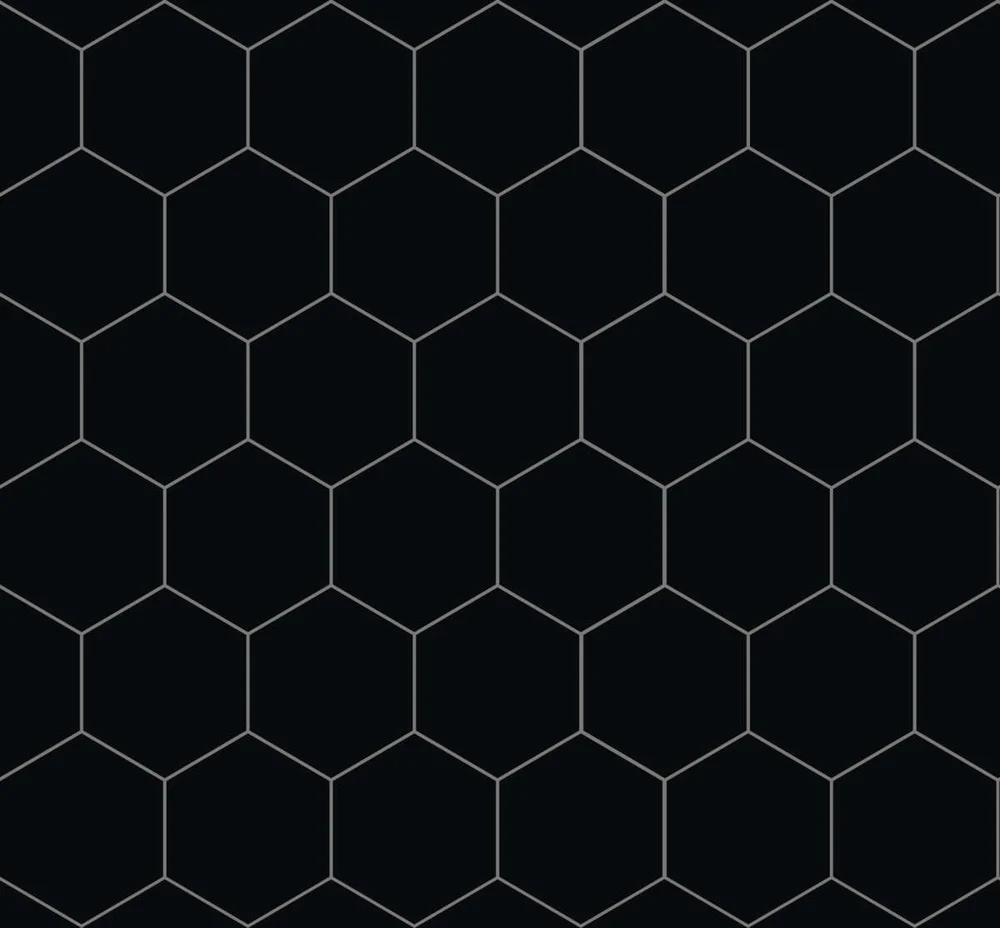 Fibo Kitchen Board Black, Hexagon 2-pk v:7198092 Fibo Kitchen Board Black, Hexagon 2-pk v:7198092