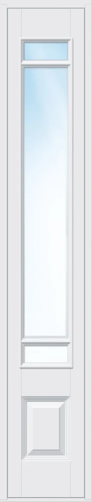 Innerdør kompakt sidefelt i fast karm hvit ny 40x200 cm v:9817561