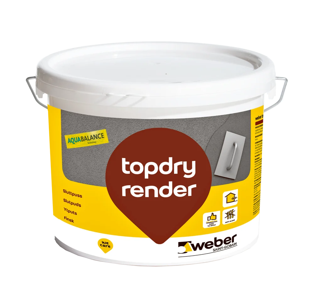 WEBER TOPDRY PUSS 1,5MM HVIT 20KG v:5557831