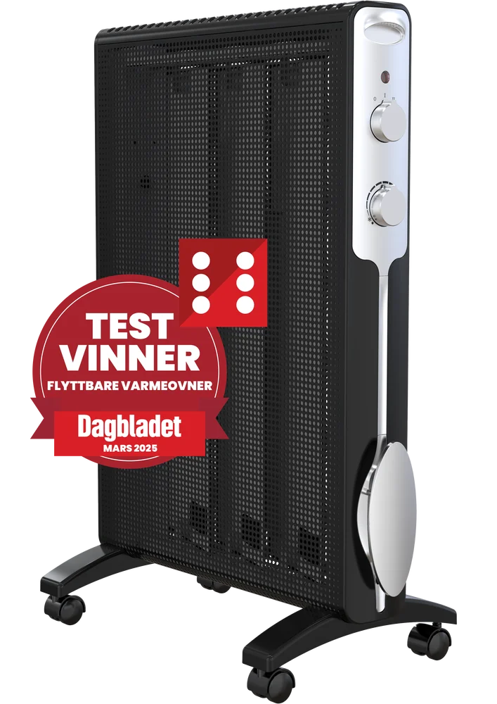 BOOSTER IIH 2000W sort gulvovn – rask oppvarming v:2807665